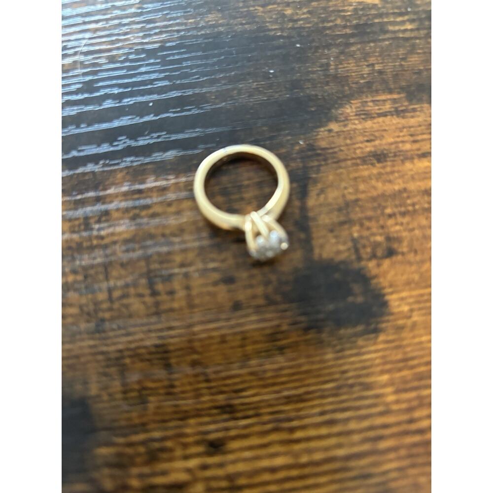 Vintage Ring Marked KT GE Gold Electroplated Band Jewelry SKU 195